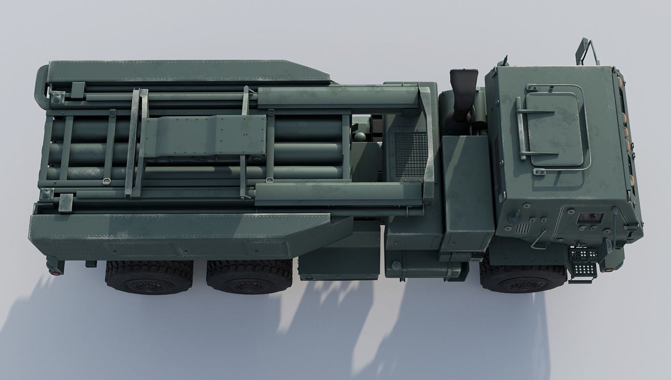 M142 HIMARS Low-poly 3D model_7