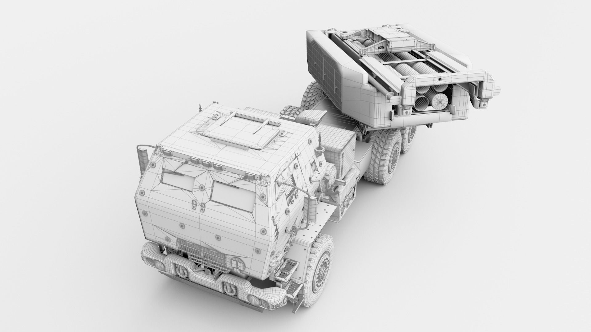 M142 HIMARS Low-poly 3D model_43