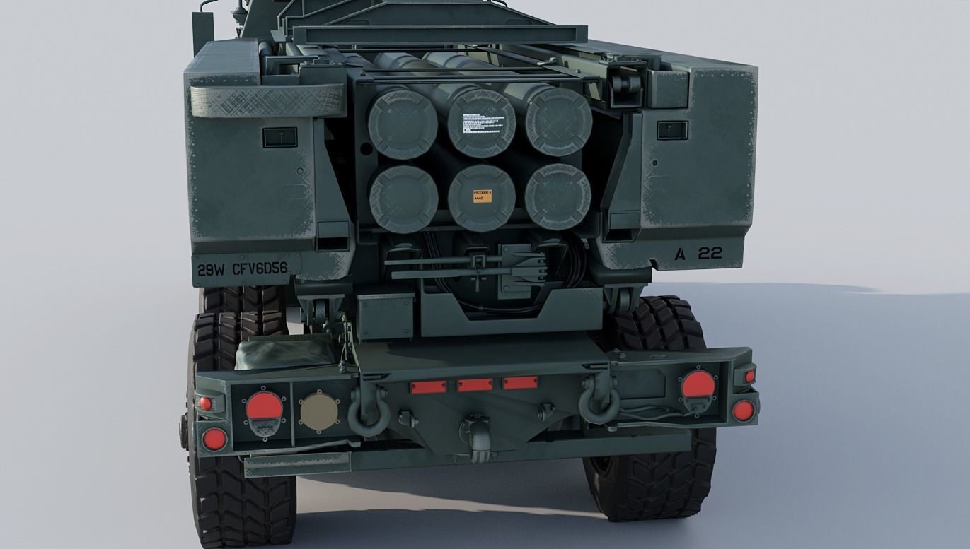 M142 HIMARS Low-poly 3D model_24