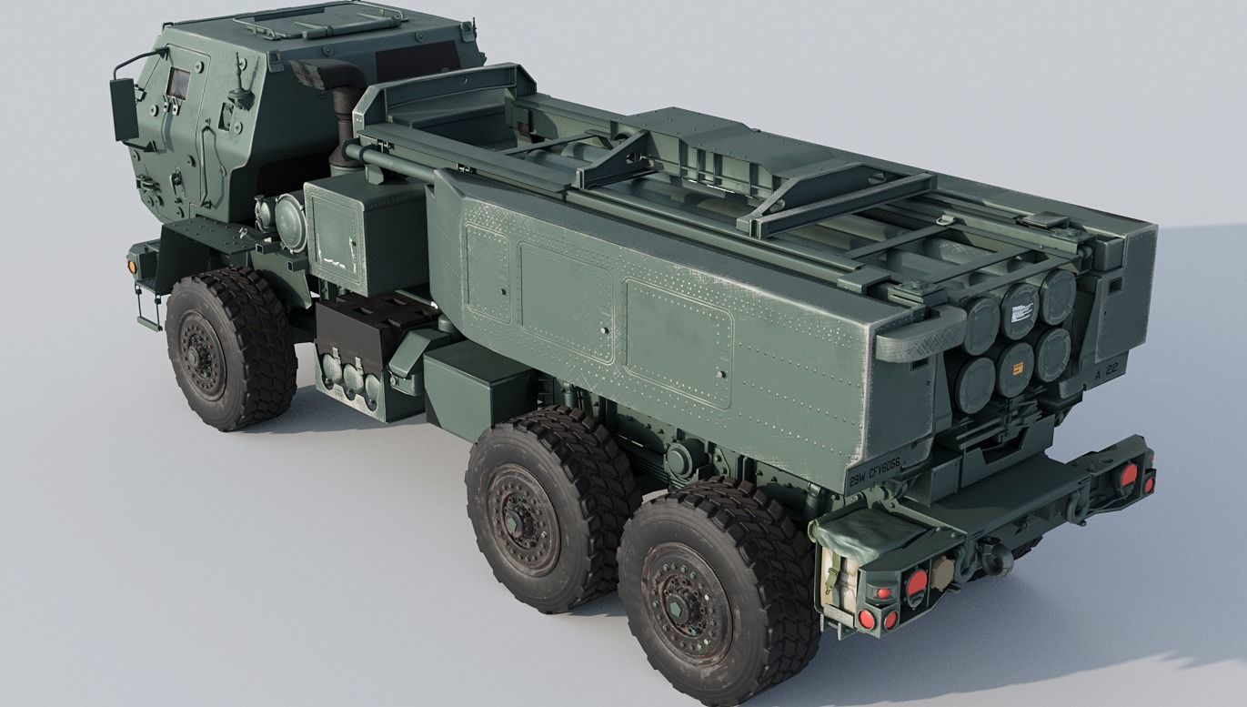 M142 HIMARS Low-poly 3D model_12