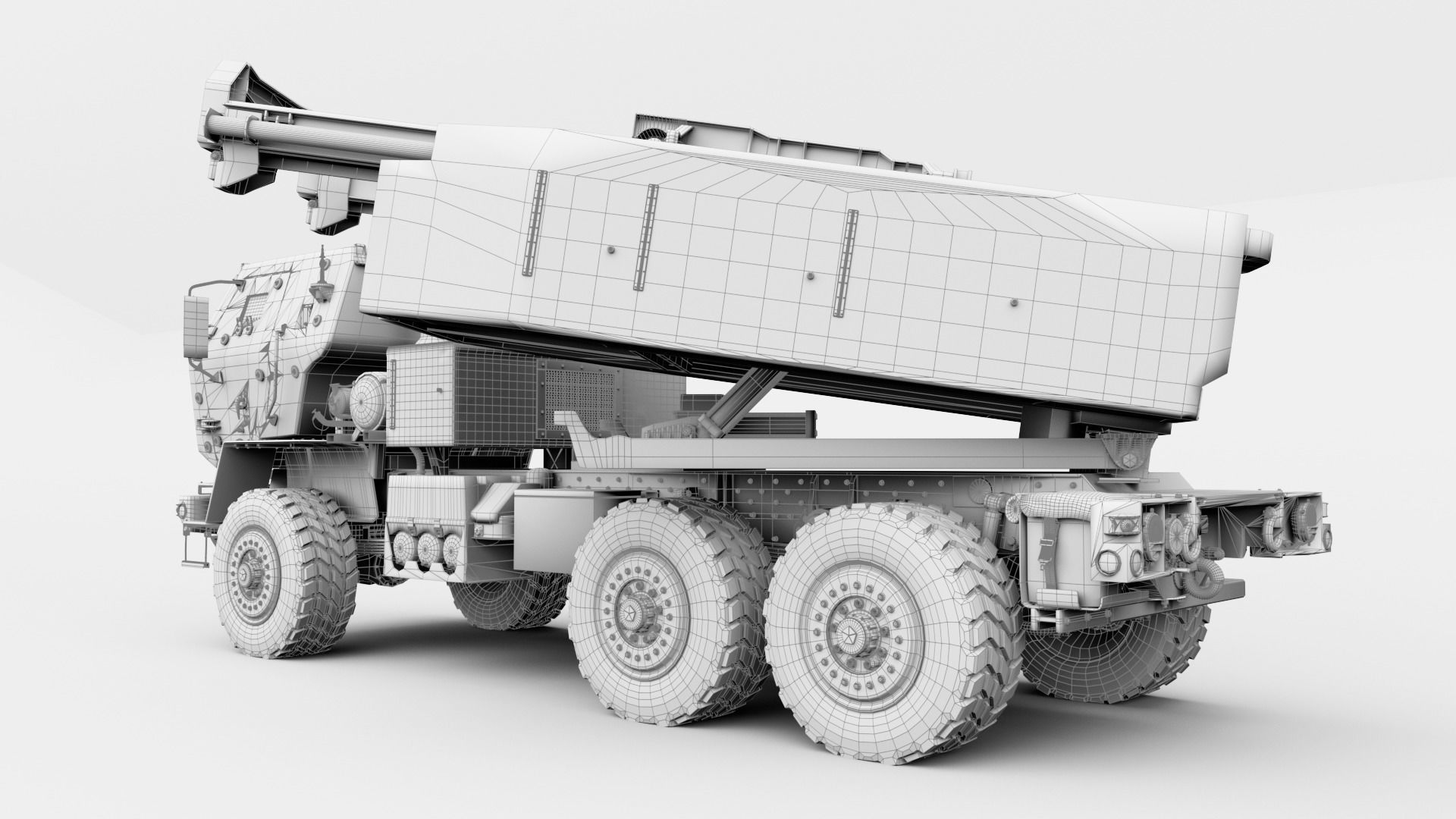 M142 HIMARS Low-poly 3D model_46