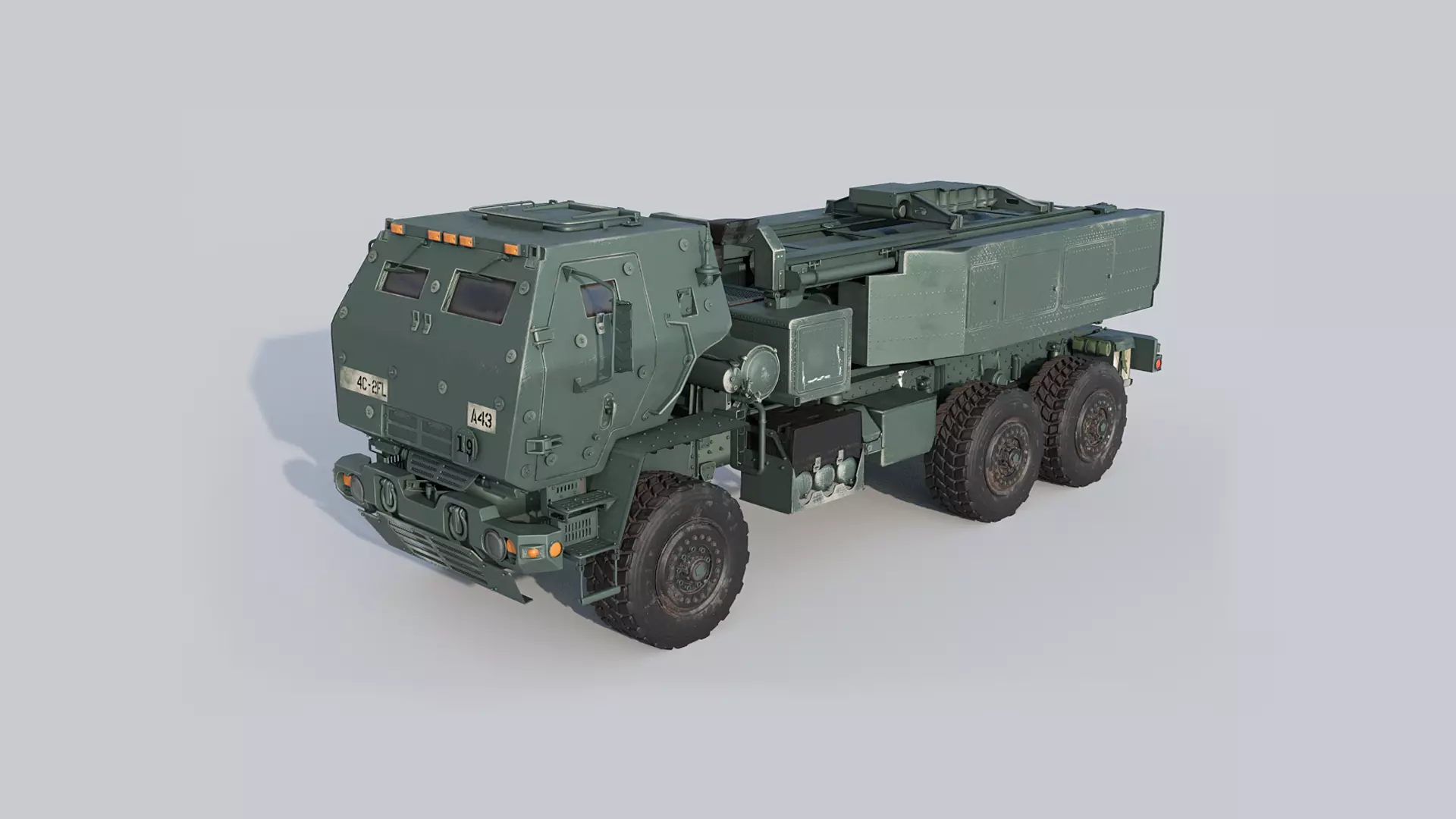 M142 HIMARS Low-poly 3D model_0