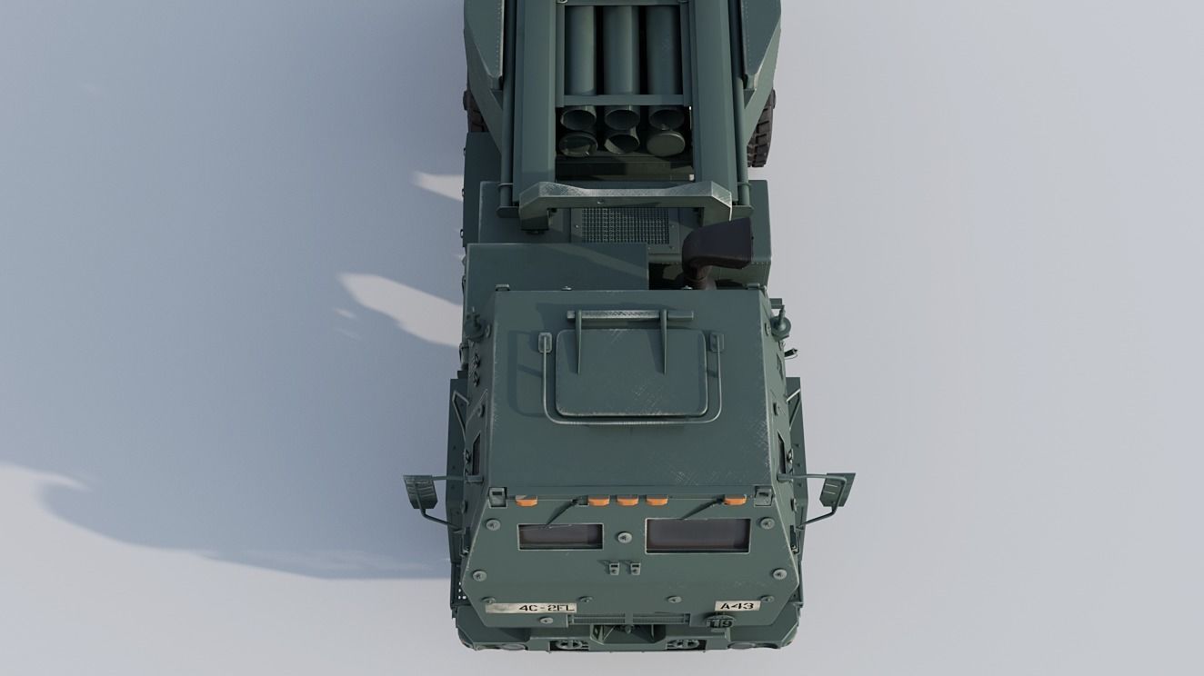 M142 HIMARS Low-poly 3D model_9