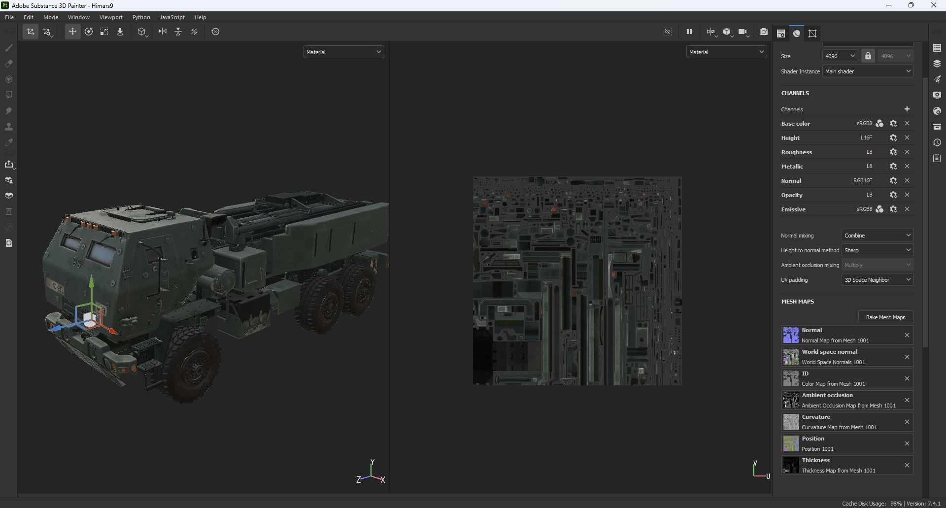 M142 HIMARS Low-poly 3D model_53