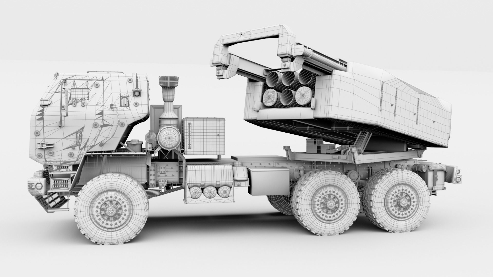 M142 HIMARS Low-poly 3D model_47