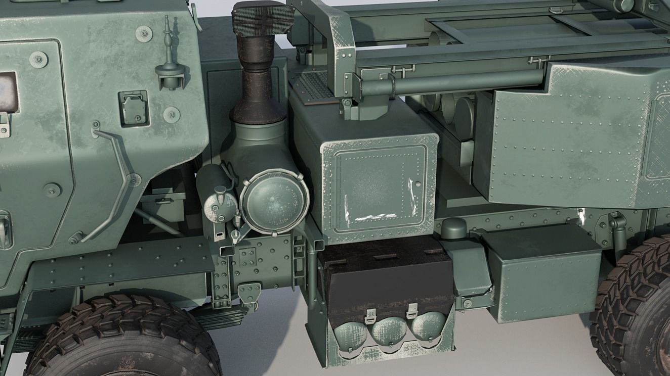 M142 HIMARS Low-poly 3D model_16