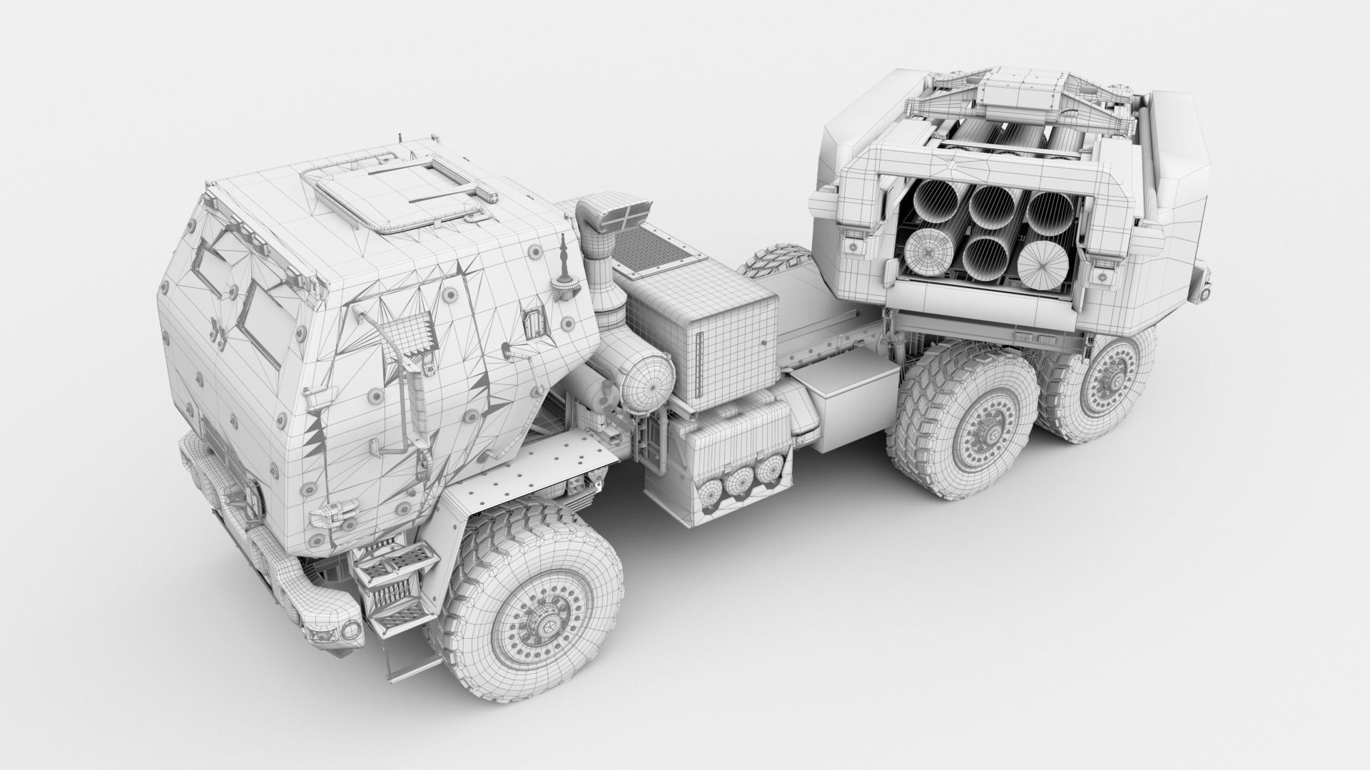 M142 HIMARS Low-poly 3D model_42
