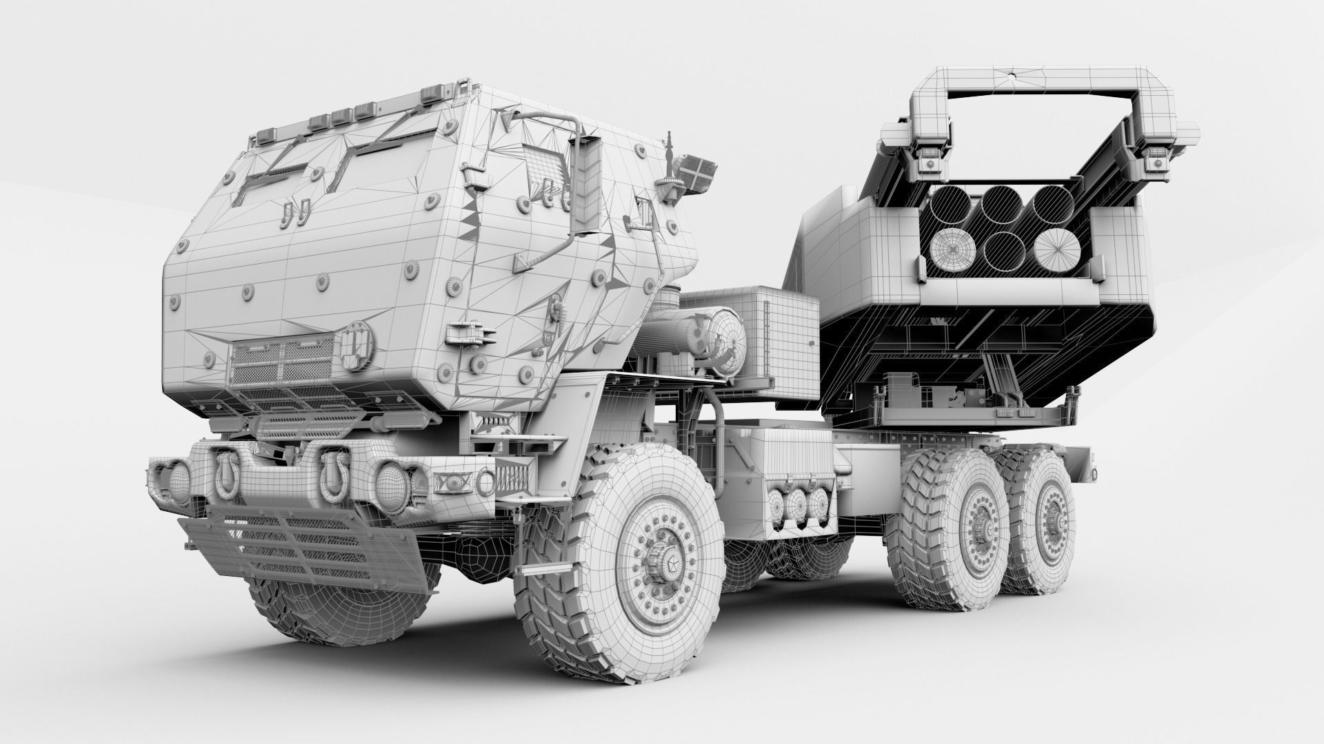 M142 HIMARS Low-poly 3D model_49