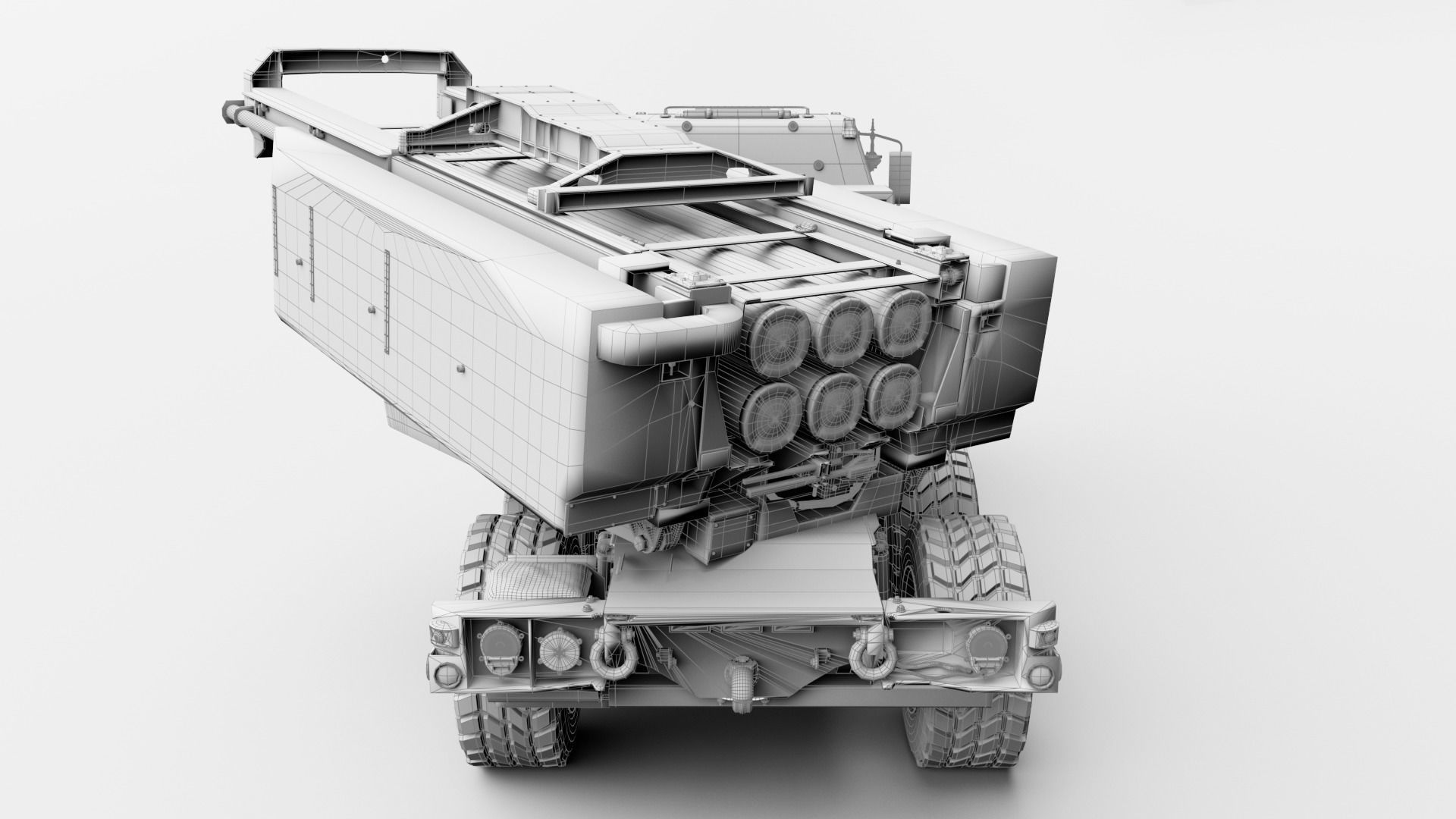 M142 HIMARS Low-poly 3D model_45
