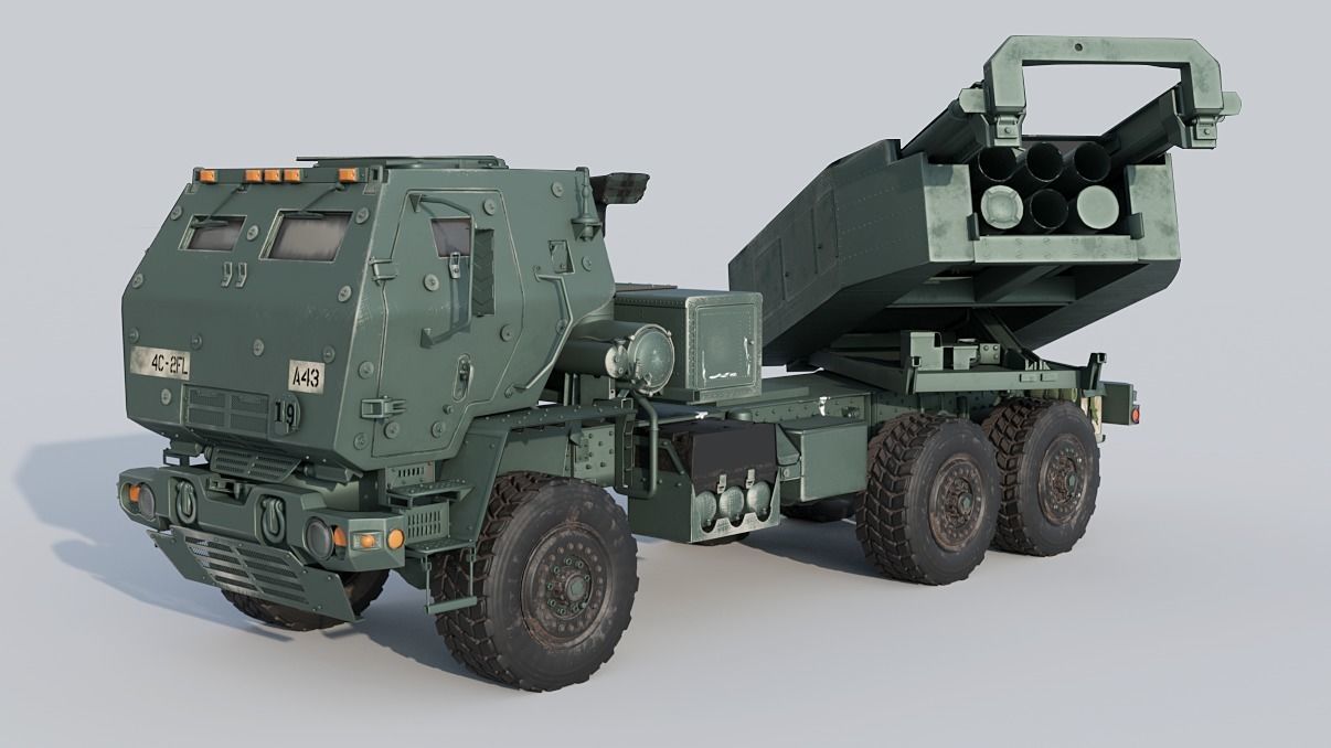 M142 HIMARS Low-poly 3D model_19