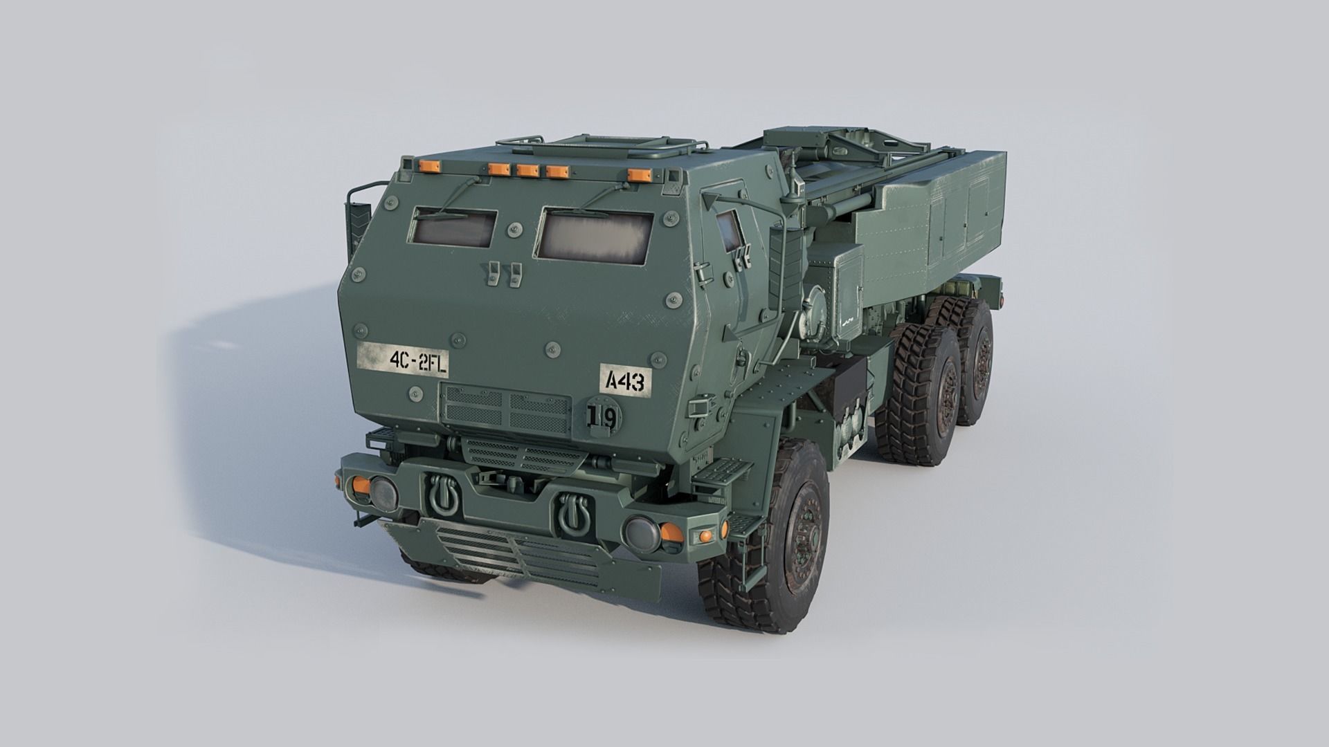 M142 HIMARS Low-poly 3D model_1