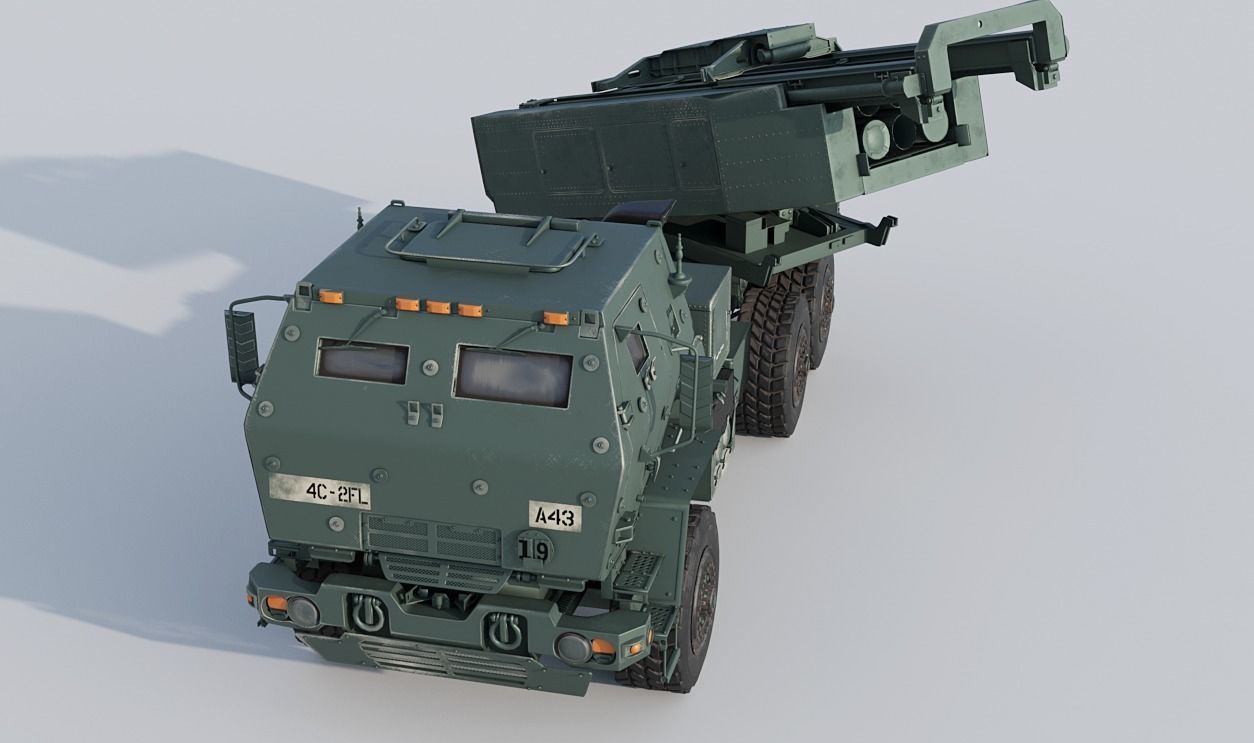 M142 HIMARS Low-poly 3D model_35