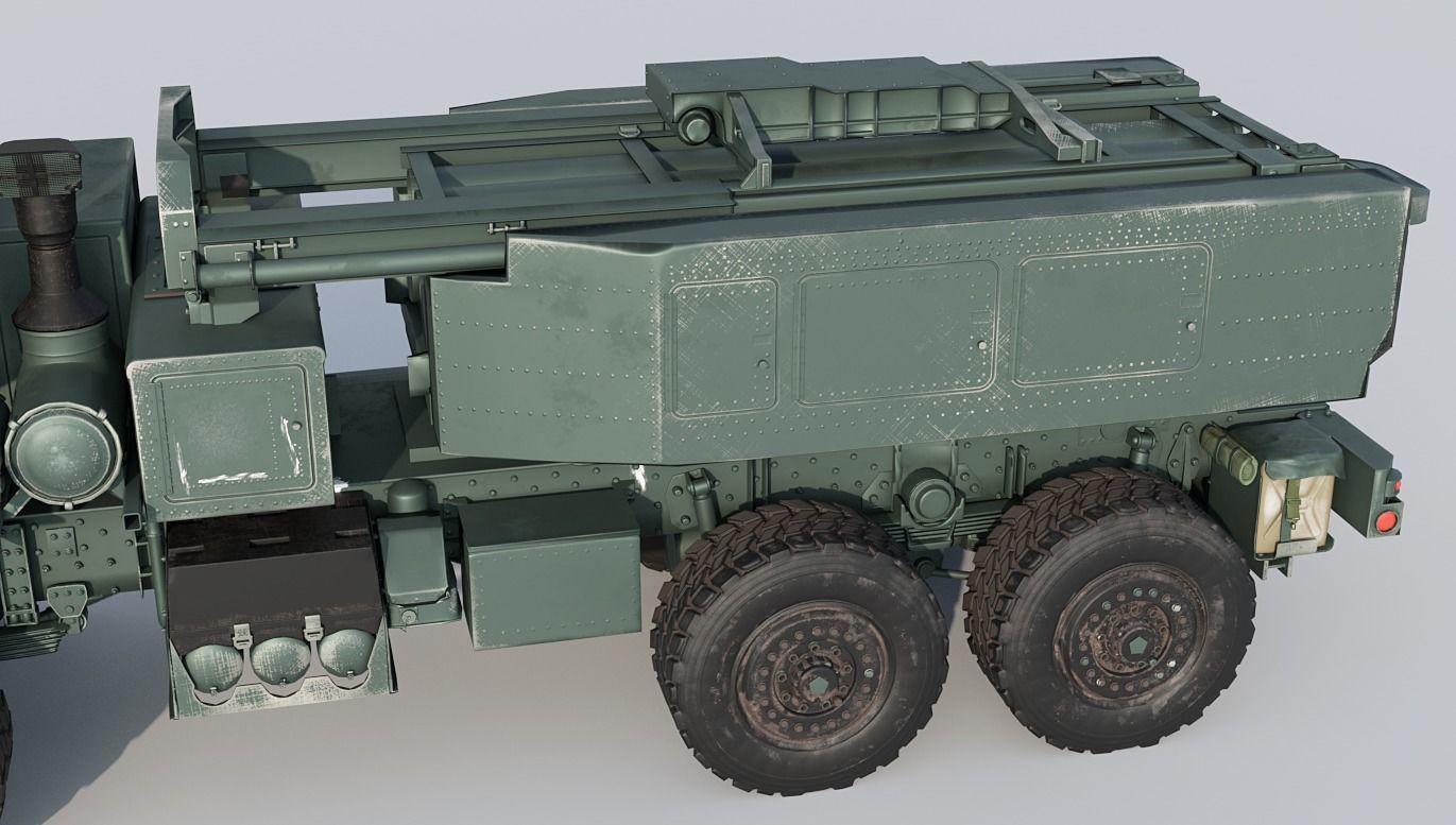 M142 HIMARS Low-poly 3D model_17