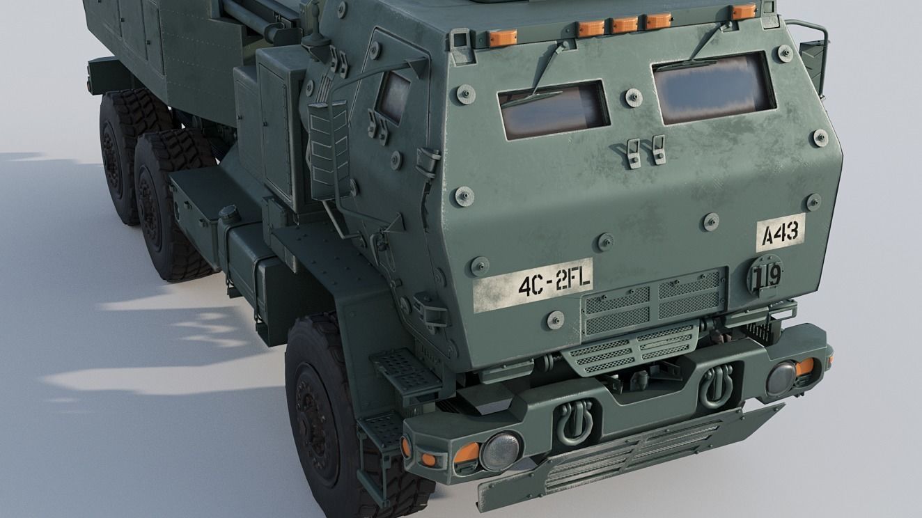 M142 HIMARS Low-poly 3D model_3