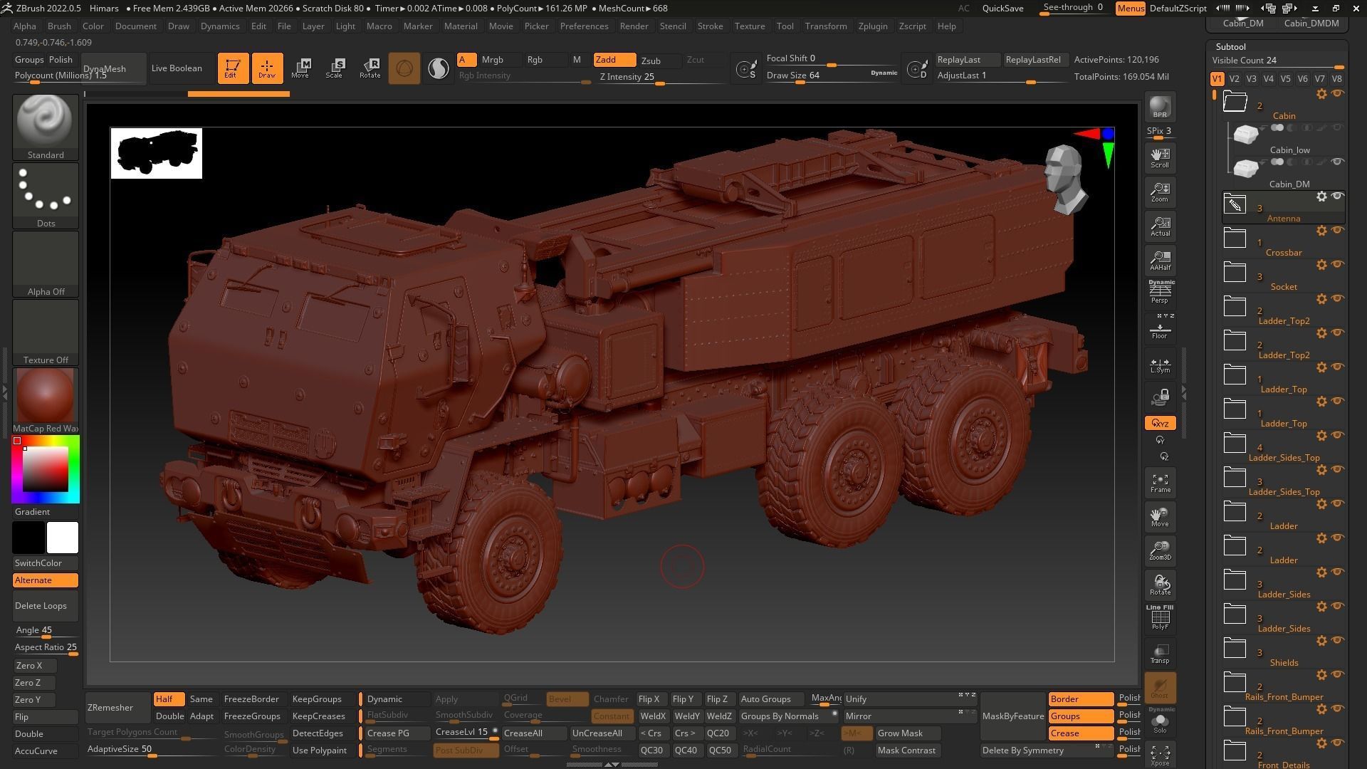 M142 HIMARS Low-poly 3D model_55