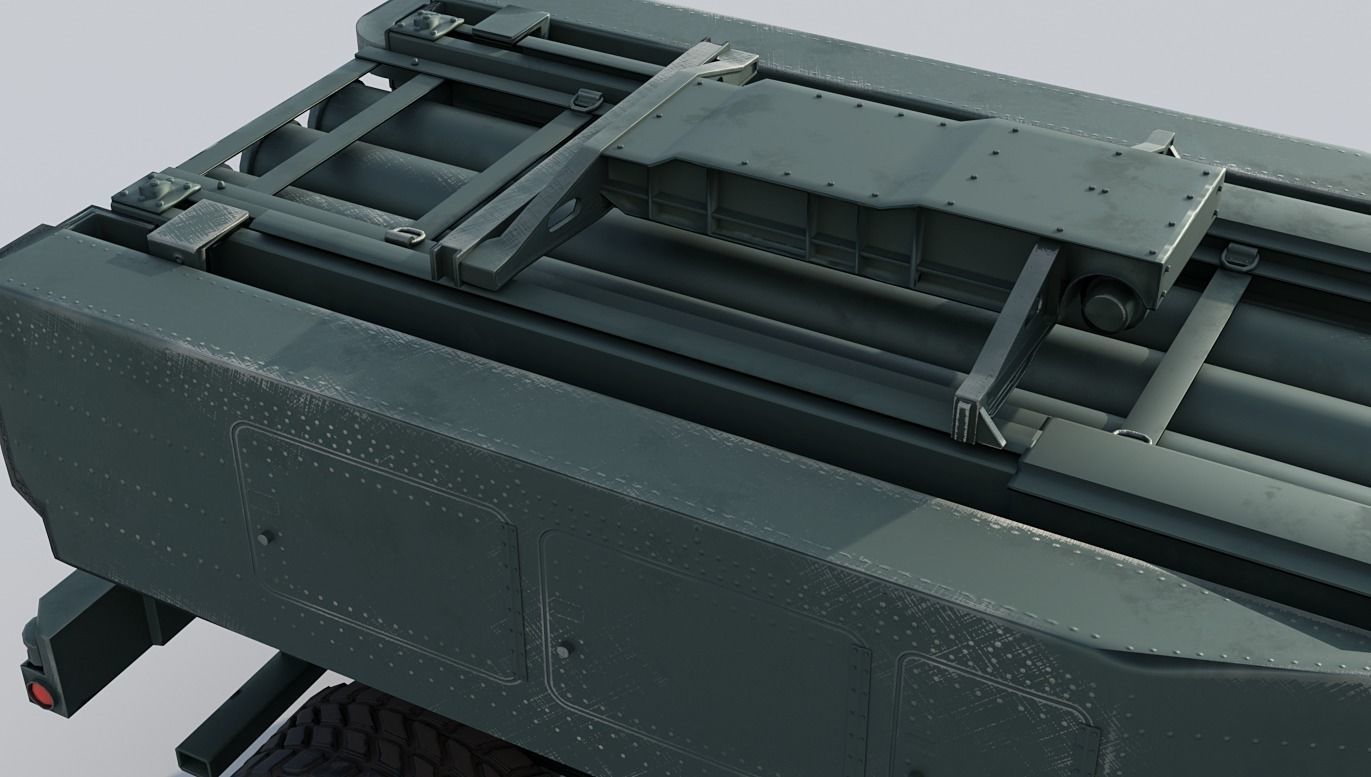 M142 HIMARS Low-poly 3D model_38