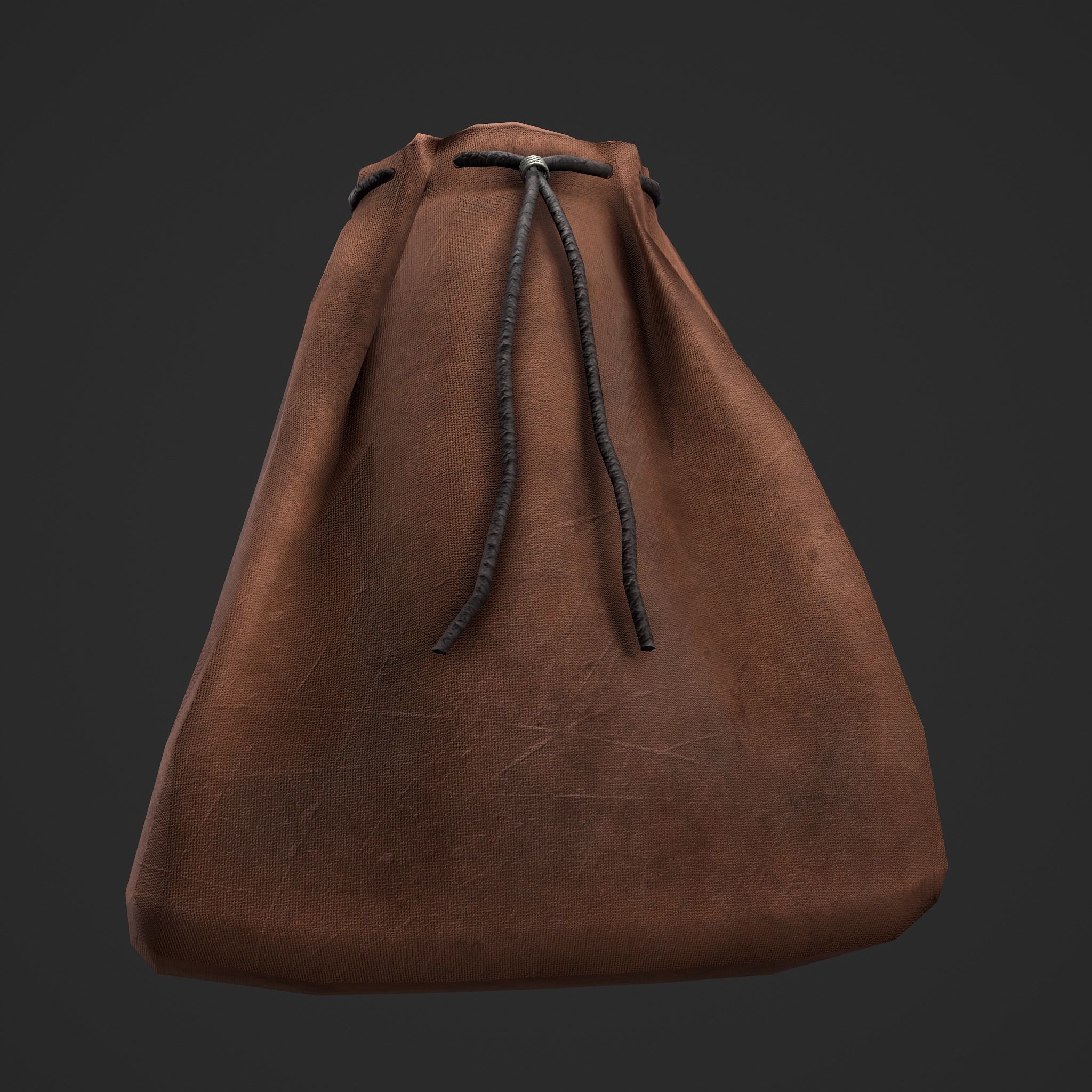 3D model Medieval Drawstring Bag VR / AR / low-poly | CGTrader