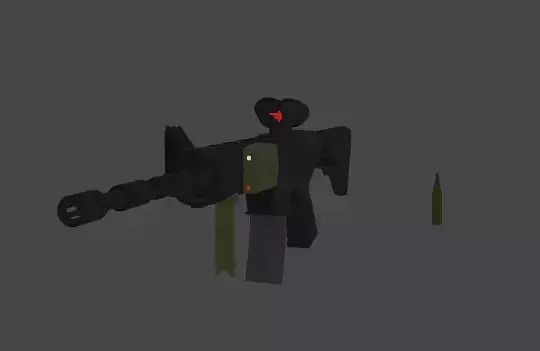 M4A1 low poly optimized