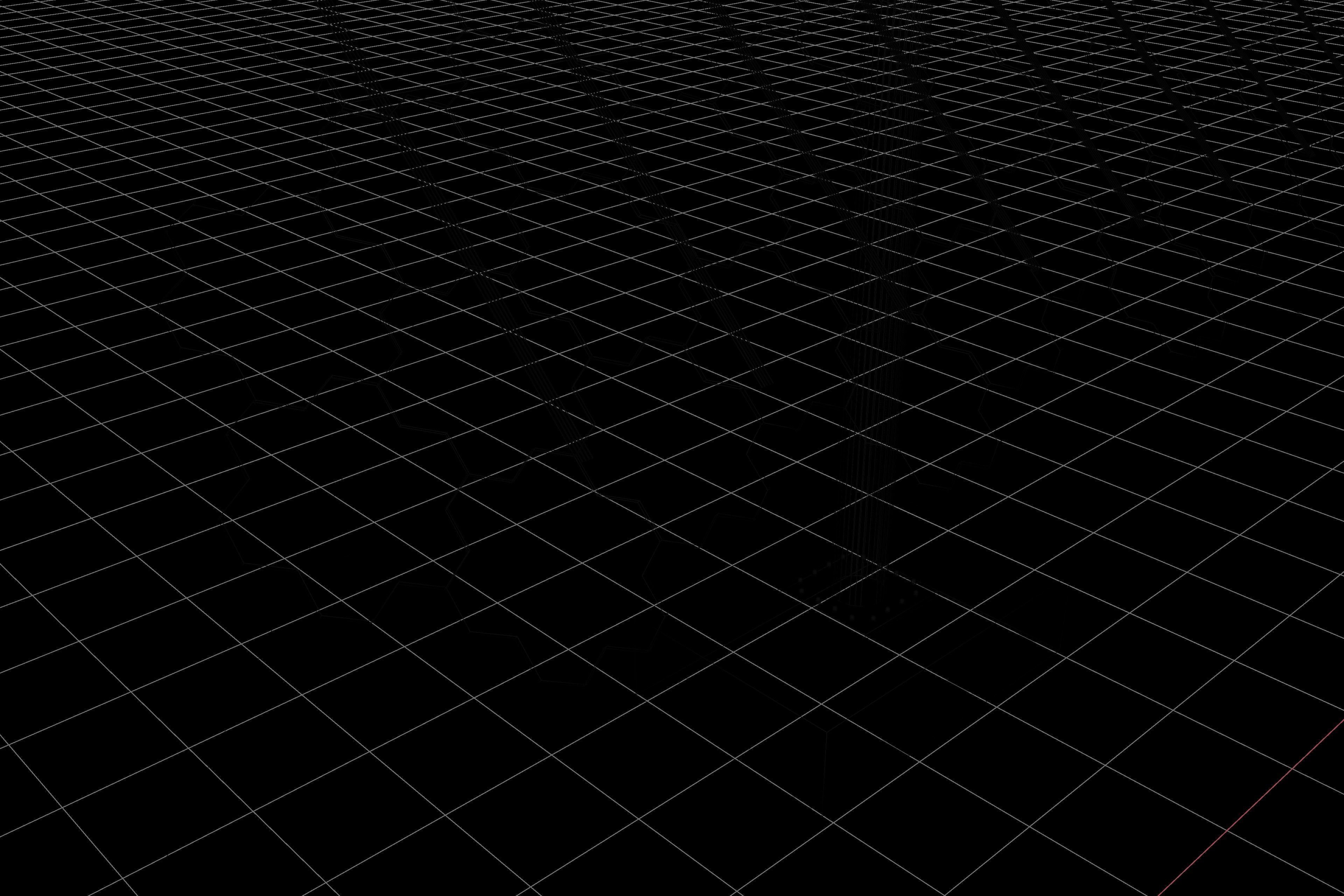 Hexagonal sun following pv solar panel array Low-poly 3D model_10