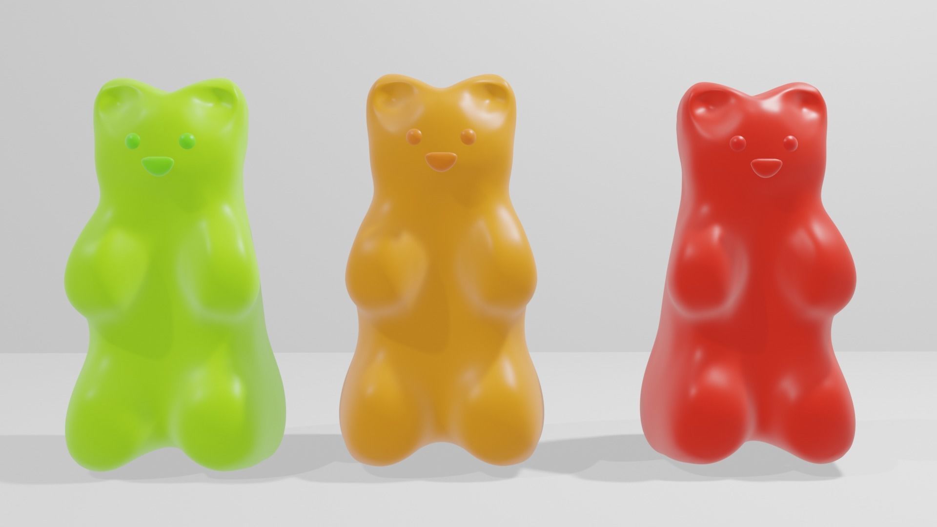 marmalade candy bear Free 3D model_5