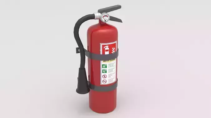 Fire Extinguisher 01 Low-poly 3D model