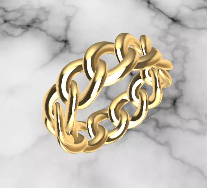 Cuban ring Free 3D print model