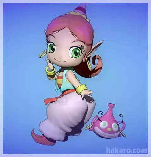 Akubi  Yobarete Tobidete  Akubi Chan Mago Pancione Sbadiglio  3D print model