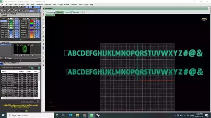 Alphabet English letters 