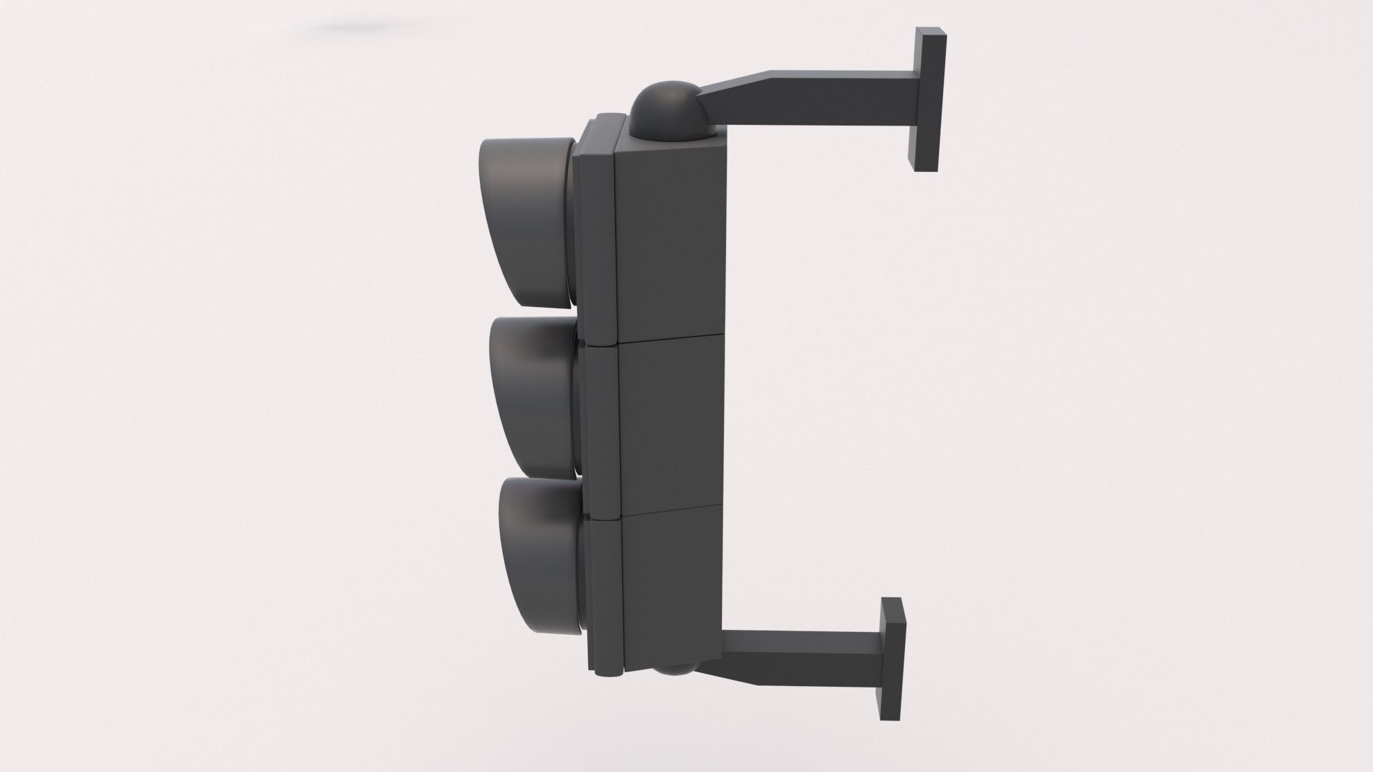 Traffic Light 01 Low-poly 3D model_3