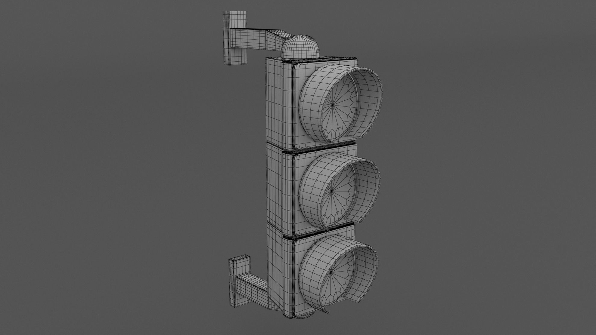 Traffic Light 01 Low-poly 3D model_6