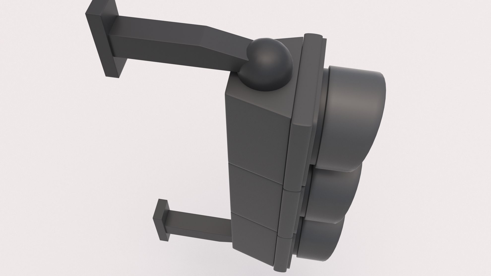 Traffic Light 01 Low-poly 3D model_2