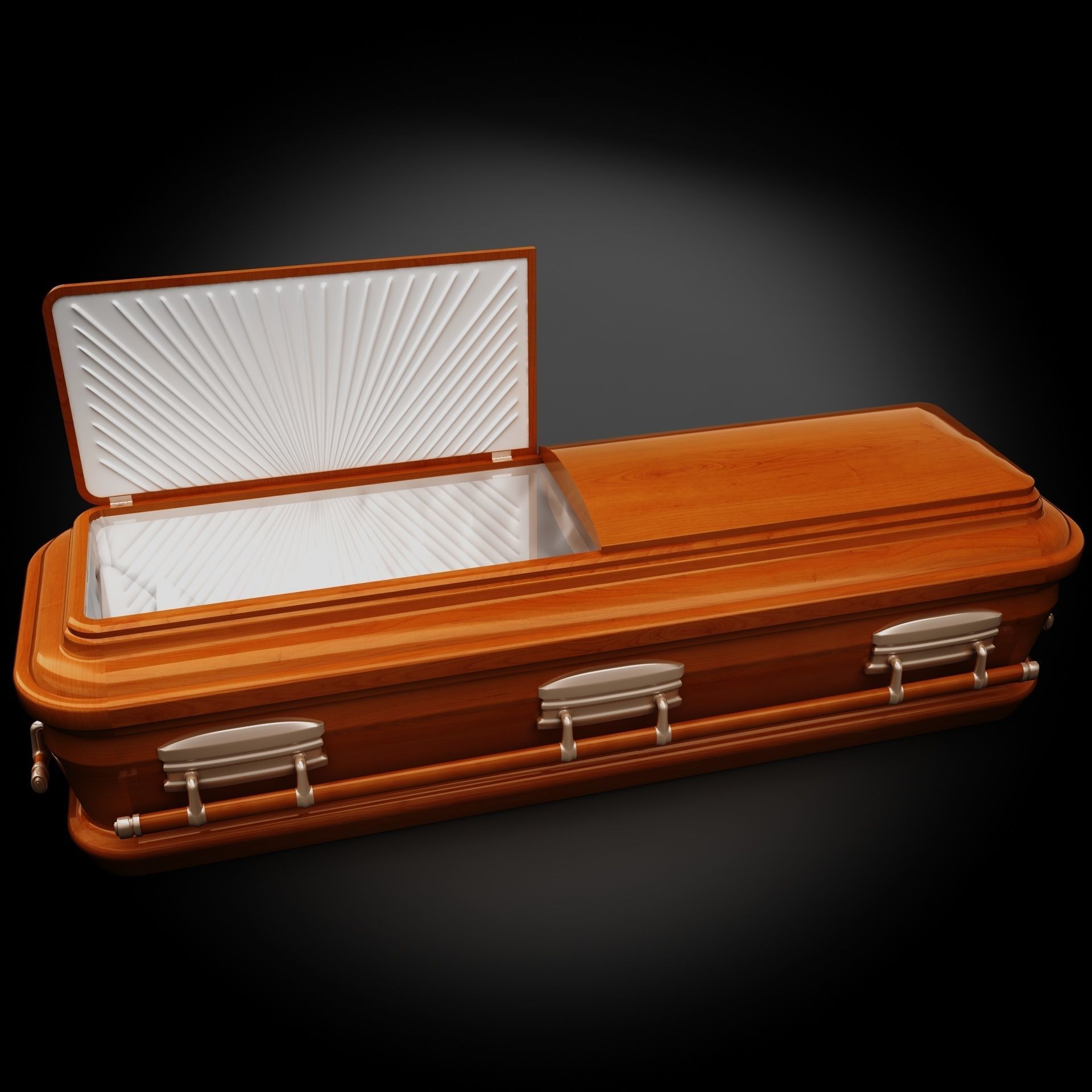  High Def Classic Coffin Wood Modern Italian 3D model_5