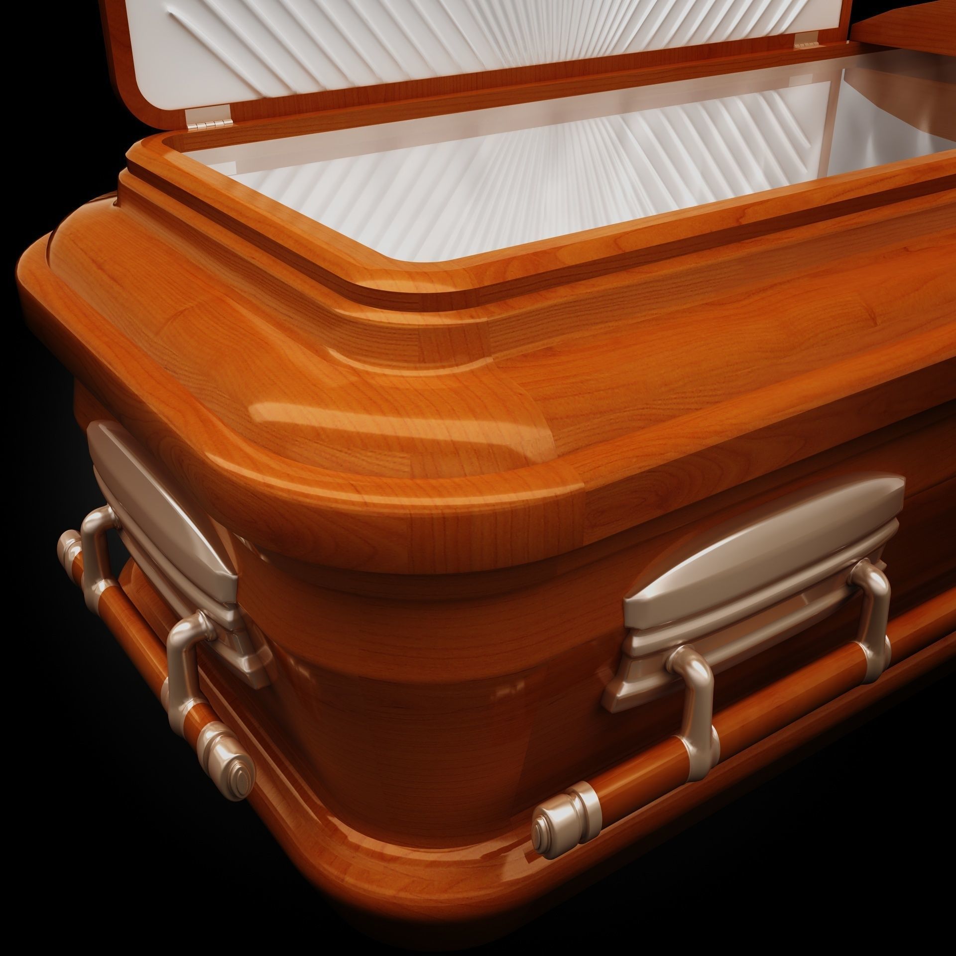  High Def Classic Coffin Wood Modern Italian 3D model_12