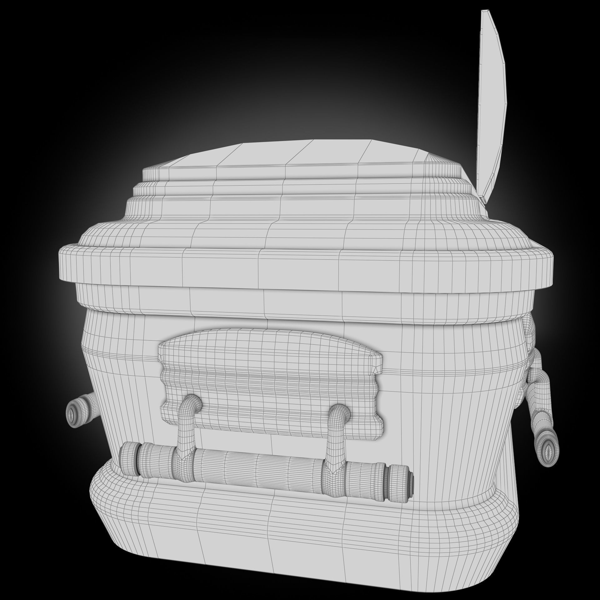  High Def Classic Coffin Wood Modern Italian 3D model_14