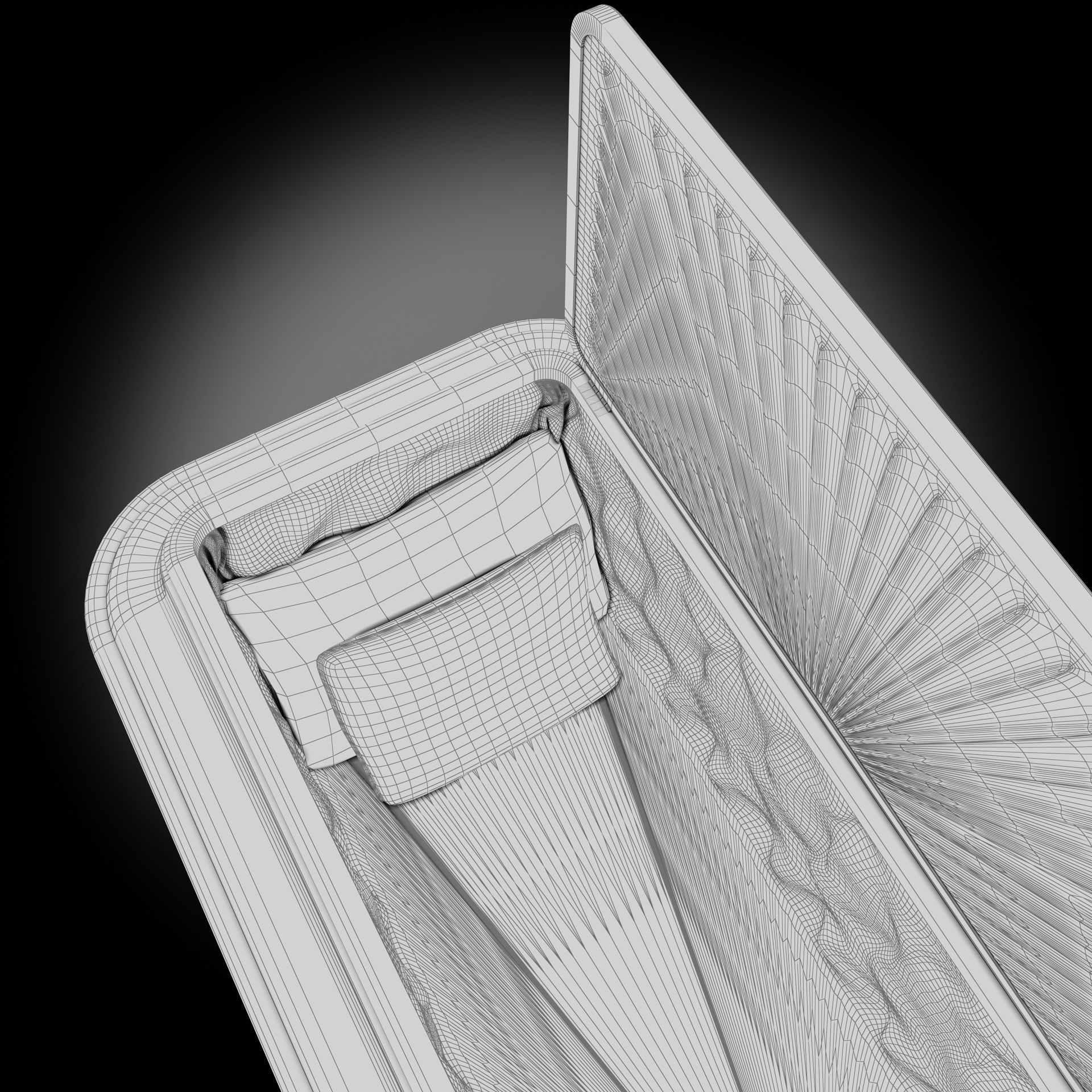  High Def Classic Coffin Wood Modern Italian 3D model_22