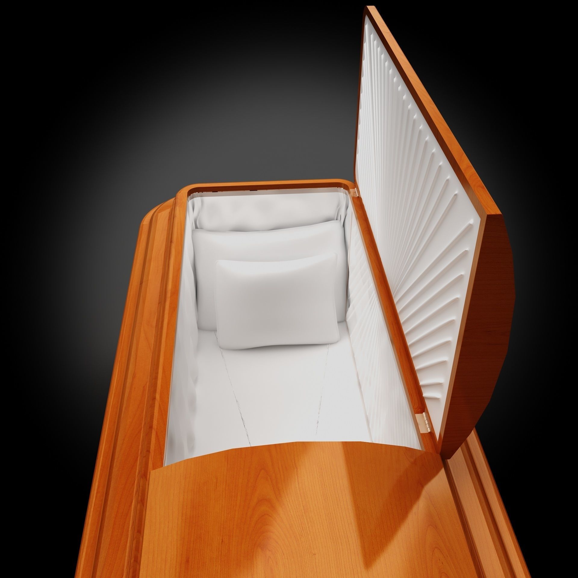  High Def Classic Coffin Wood Modern Italian 3D model_3