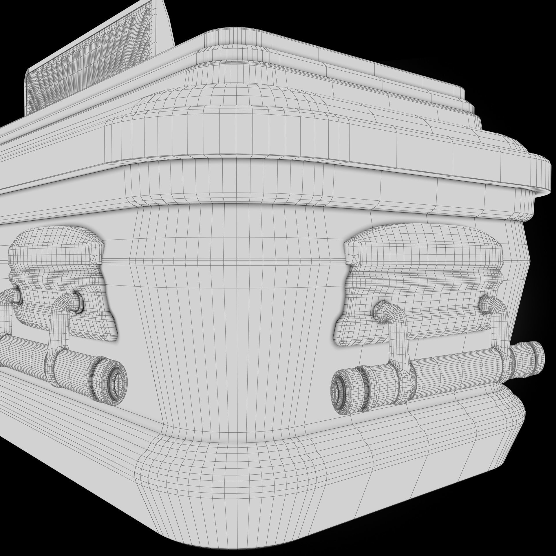  High Def Classic Coffin Wood Modern Italian 3D model_21