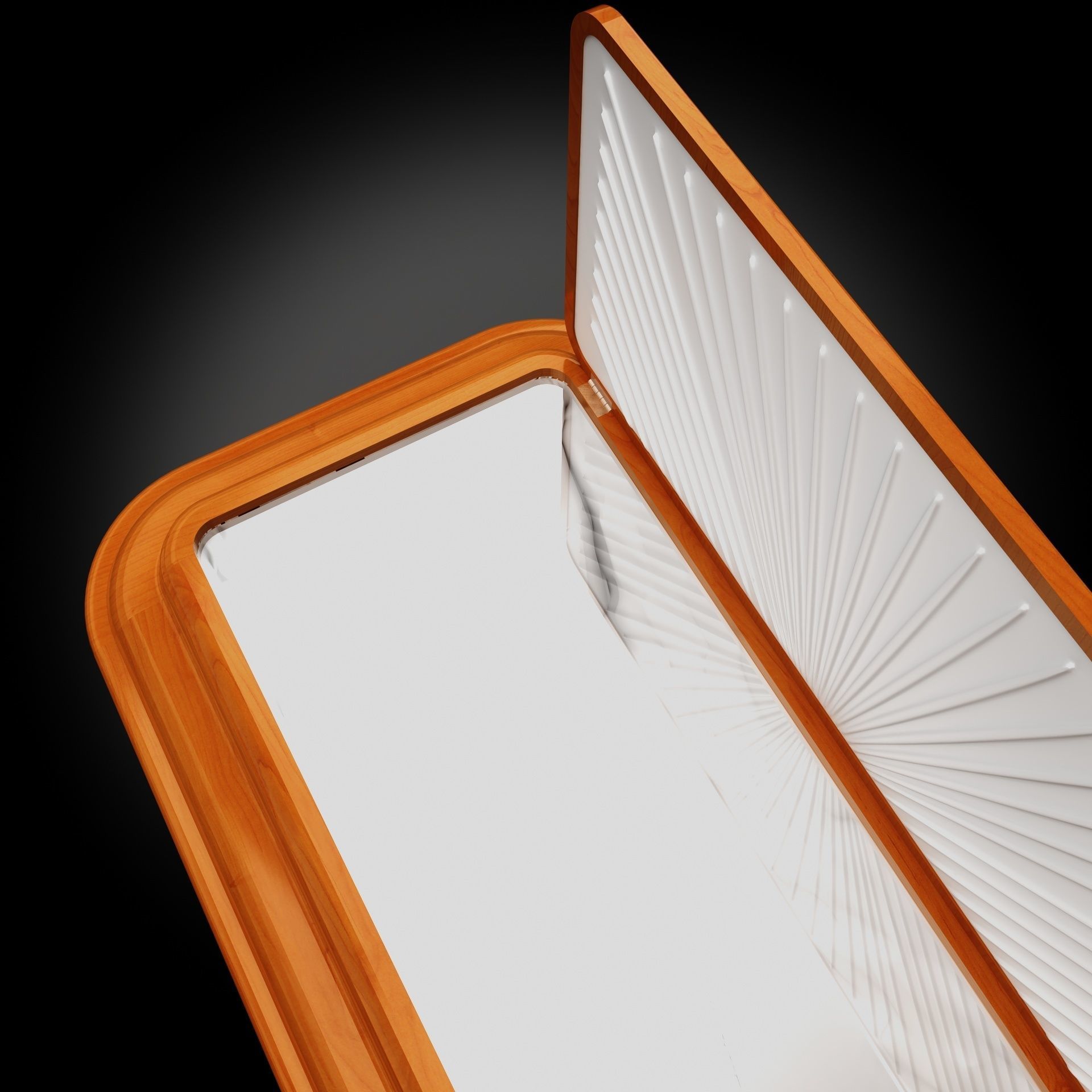  High Def Classic Coffin Wood Modern Italian 3D model_9