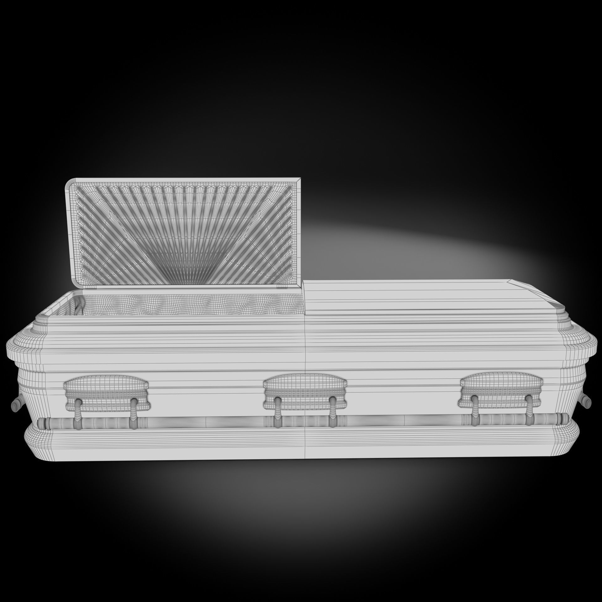  High Def Classic Coffin Wood Modern Italian 3D model_15