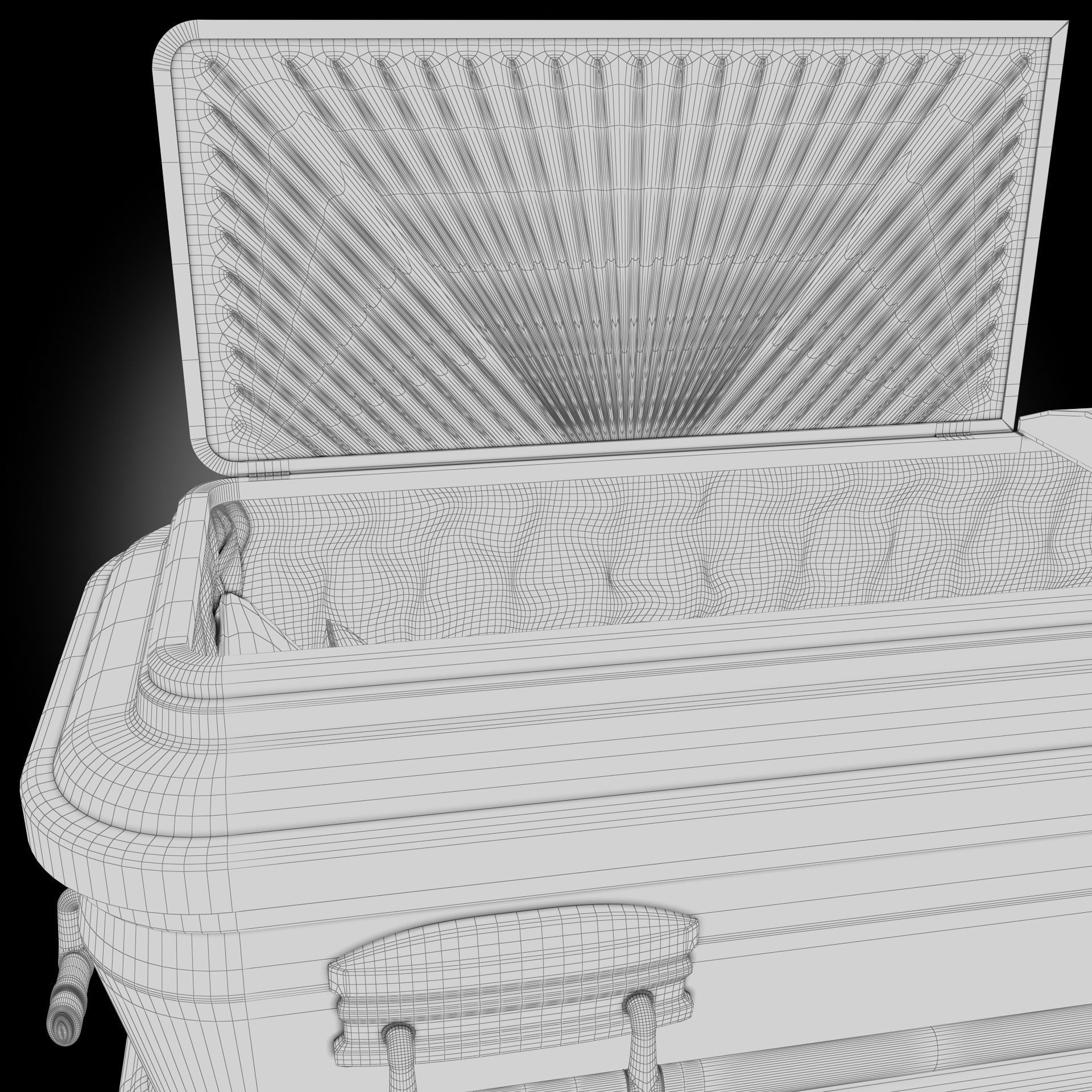  High Def Classic Coffin Wood Modern Italian 3D model_20