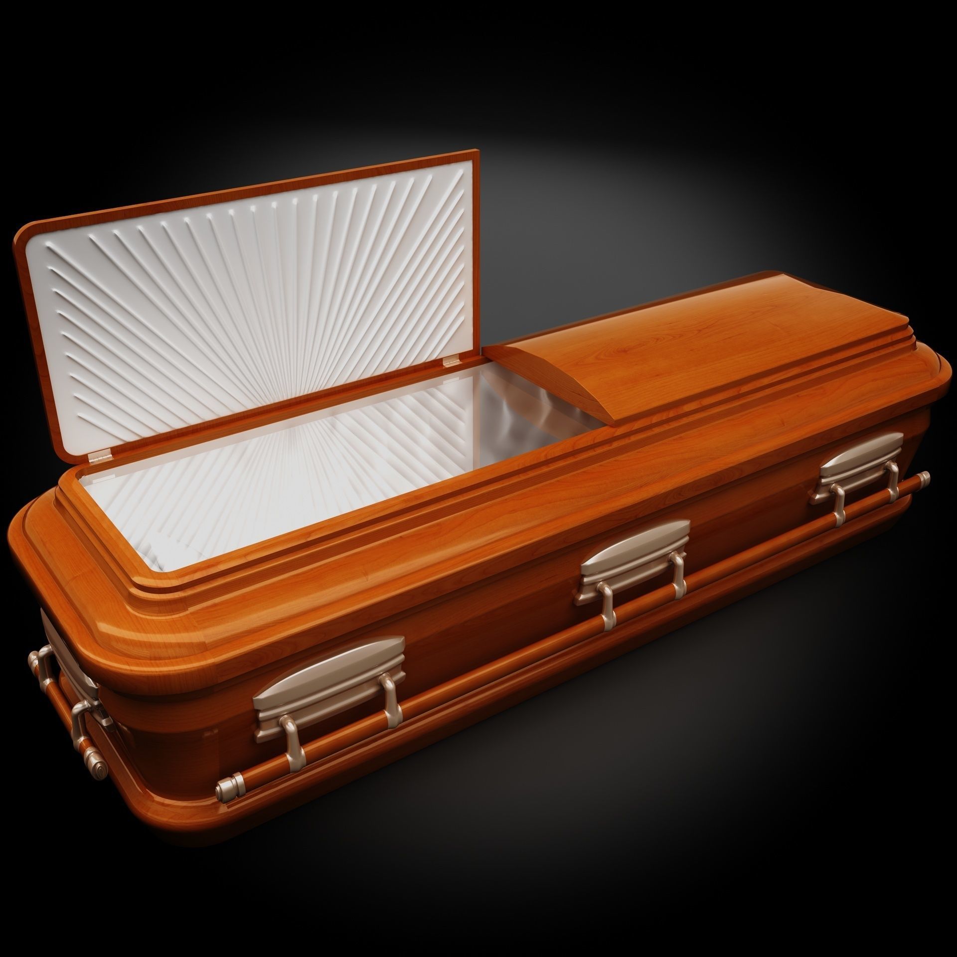  High Def Classic Coffin Wood Modern Italian 3D model_11