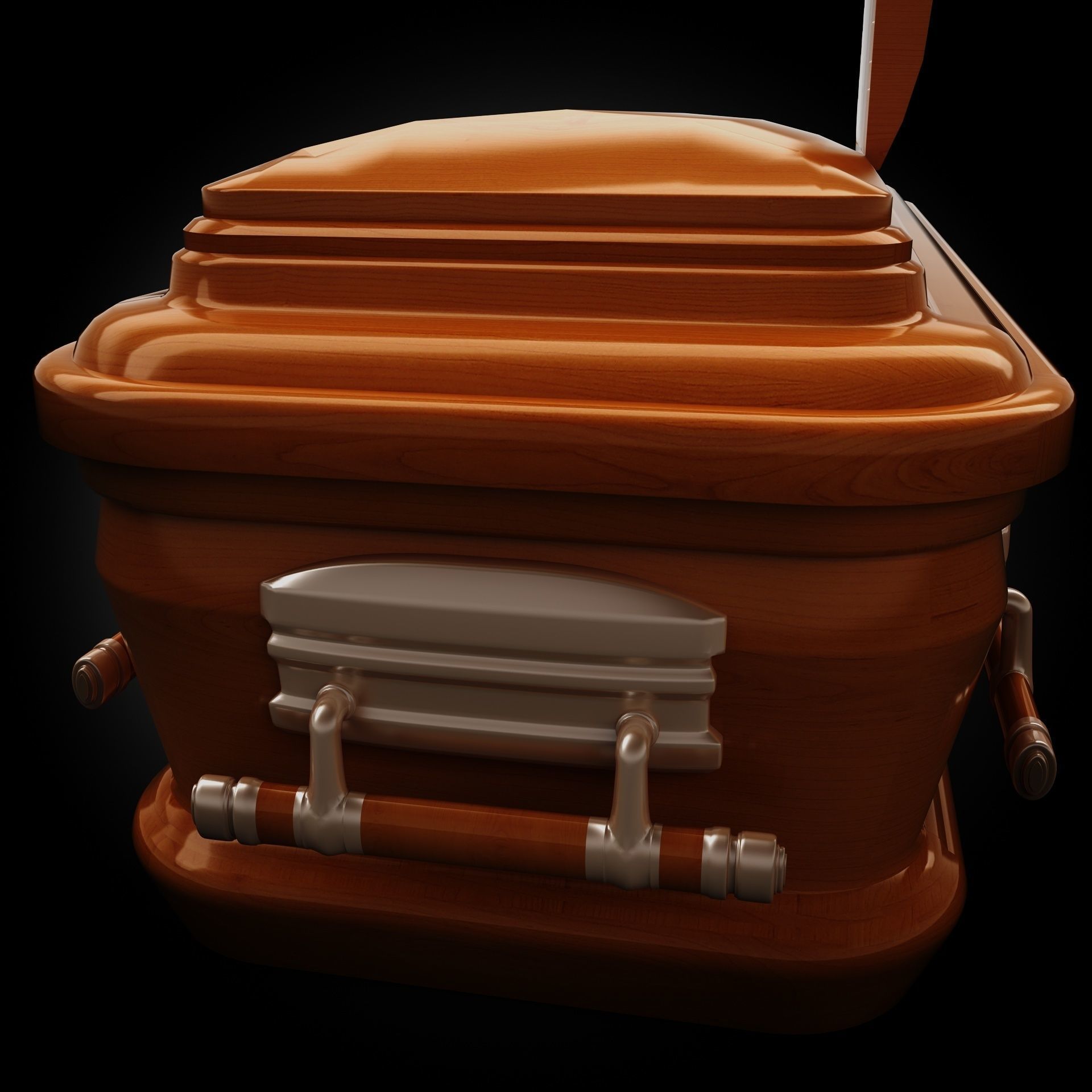  High Def Classic Coffin Wood Modern Italian 3D model_6