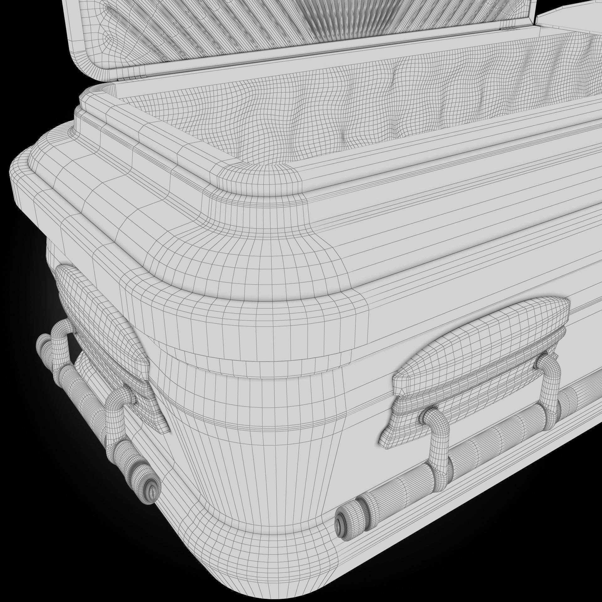  High Def Classic Coffin Wood Modern Italian 3D model_25