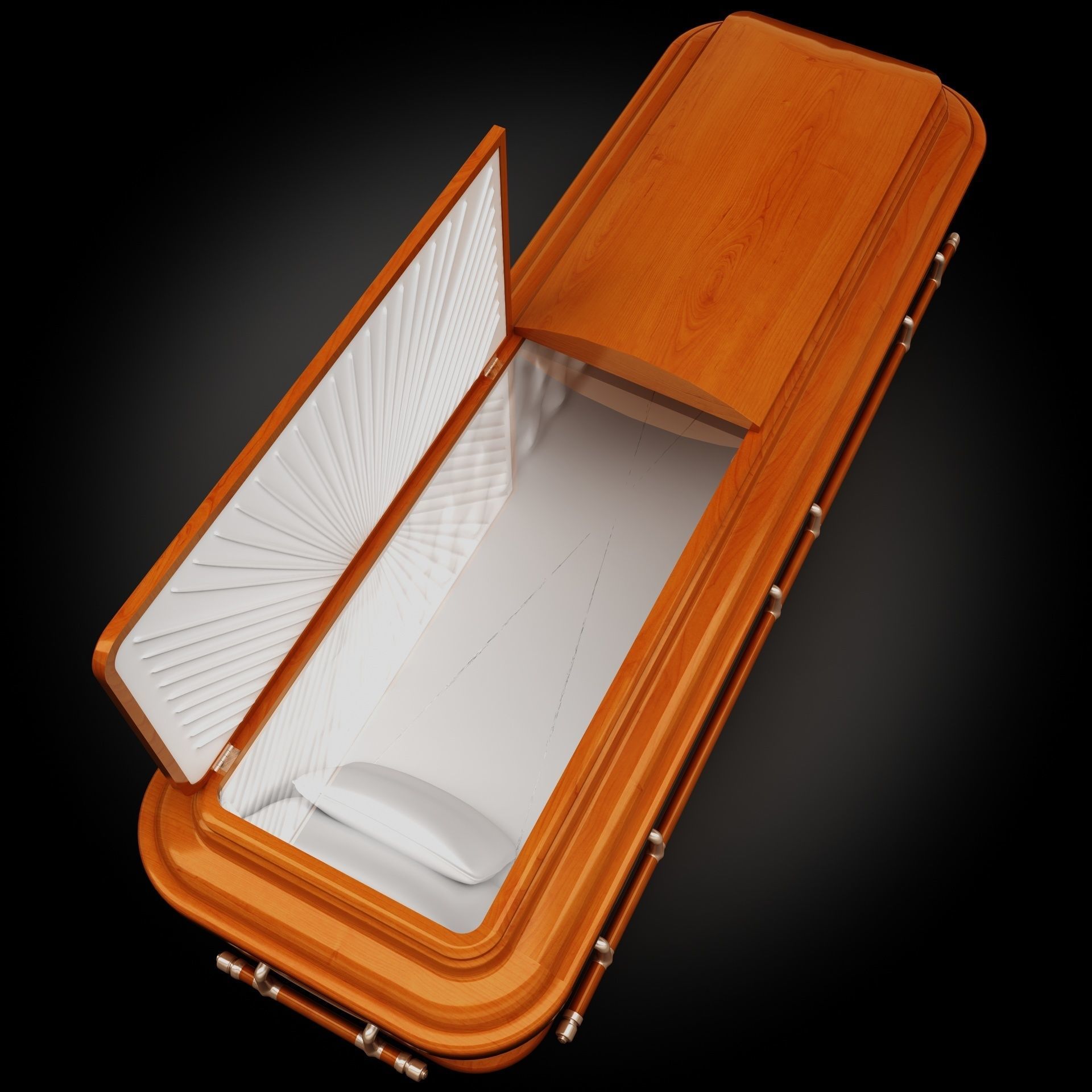  High Def Classic Coffin Wood Modern Italian 3D model_10