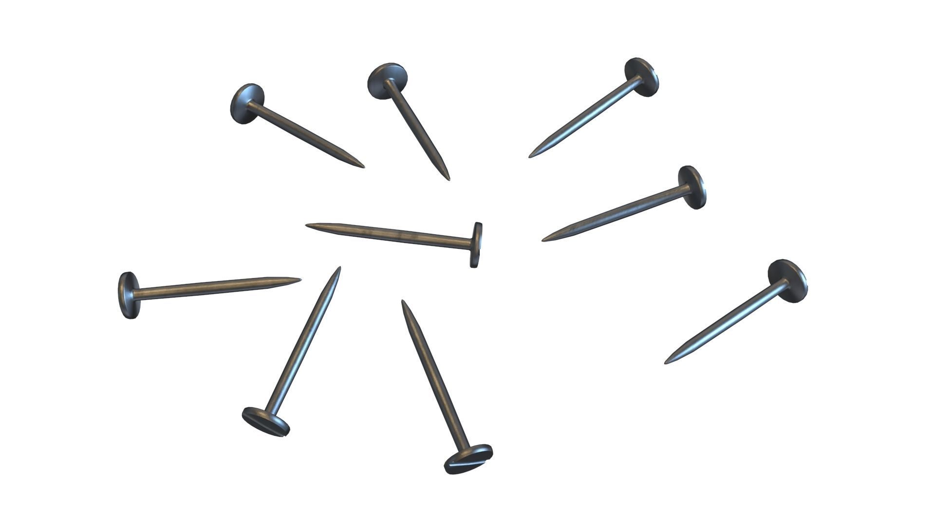 Nails 3D Model Low-poly 3D model_1