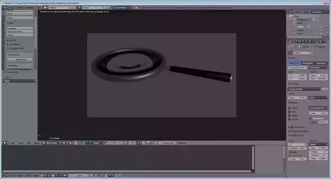 Low Poly Magnifying Glass