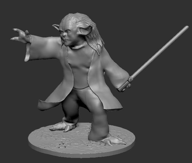 Young Master Yoda 3D print model_1