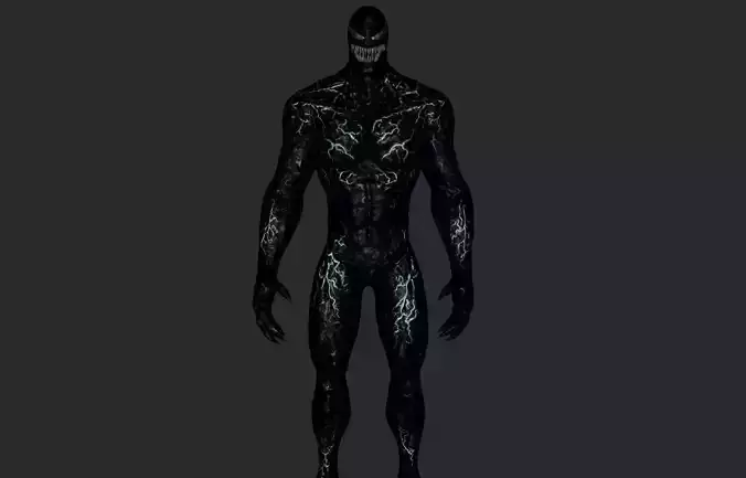 VENOM RIG Low-poly 3D model