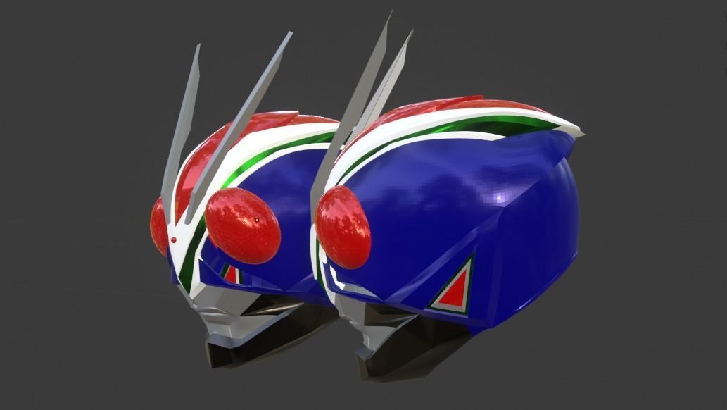 Exclusive Kamen Rider Riderman Reboot Helmet For 3d Printing 3D print model_1
