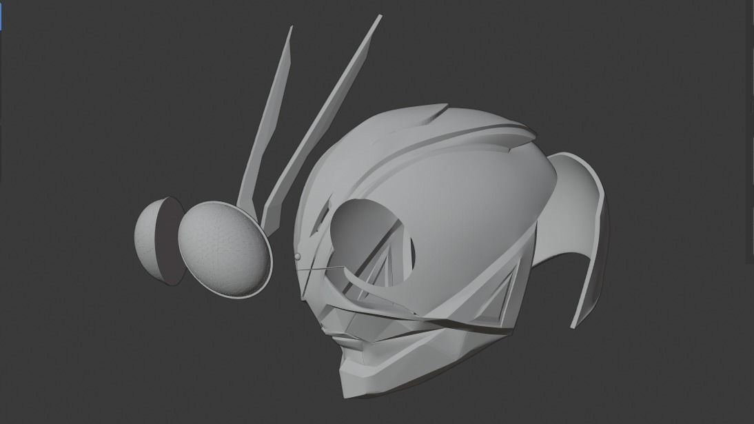 Exclusive Kamen Rider Riderman Reboot Helmet For 3d Printing 3D print model_2